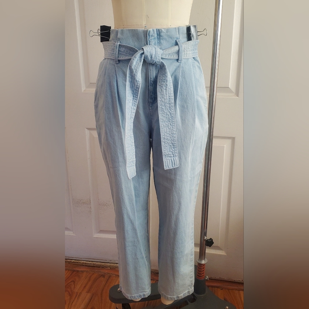 A New Day paperbag waistband high waisted jeans, Size 14